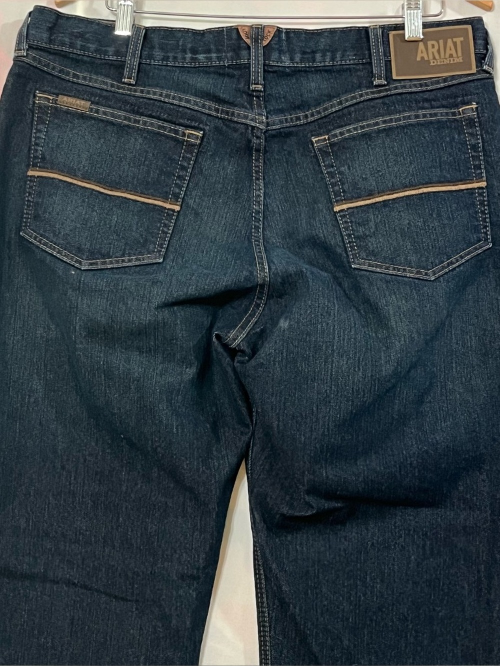 Ariat M4 Pro Series Ray Boot Jean Mens 36x34 Dark Wash Relaxed Boot Cut Western - Picture 5 of 12